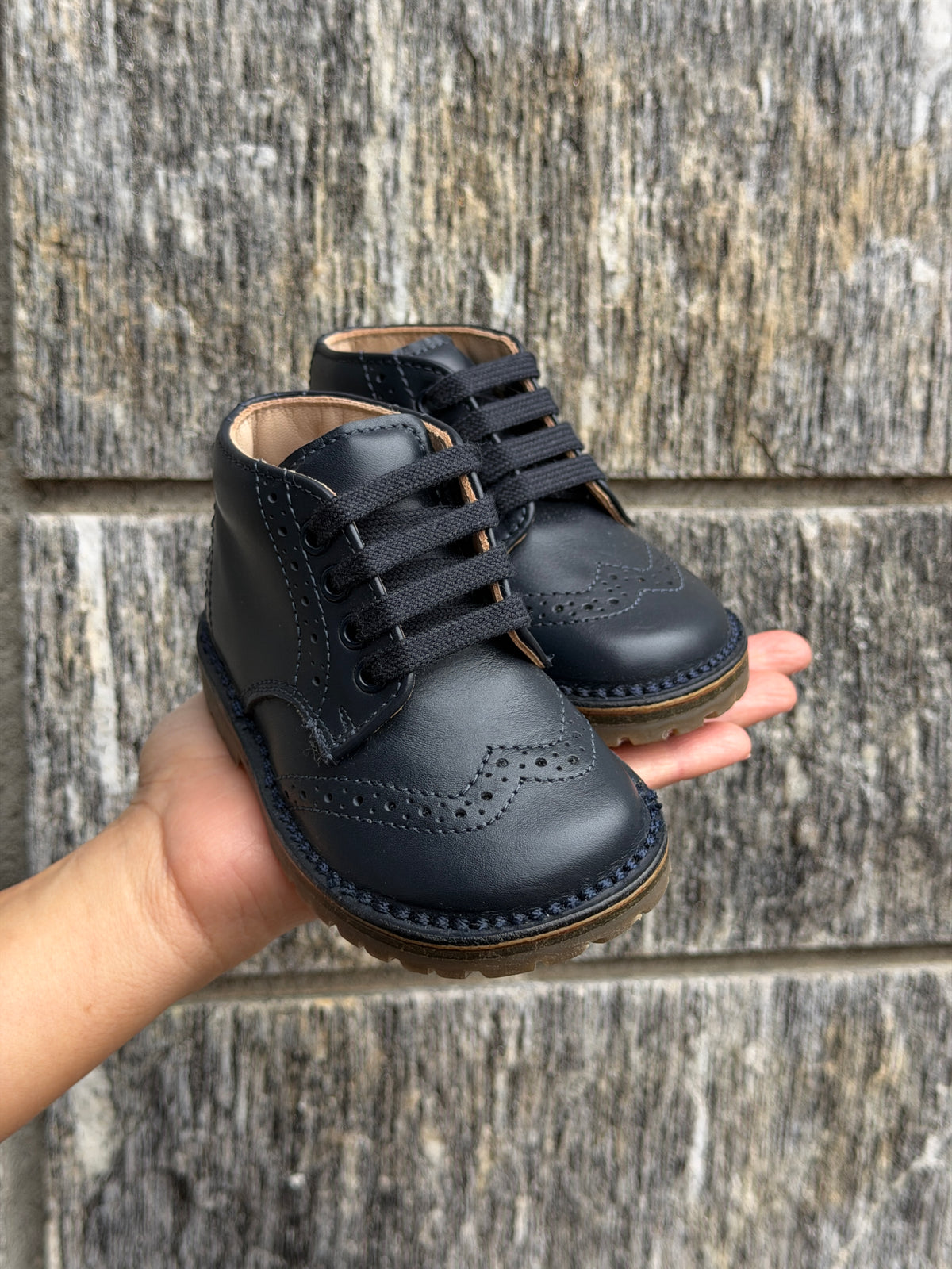 Scarpa Stringata per Bambini modello Inglesina Verdone / Blu