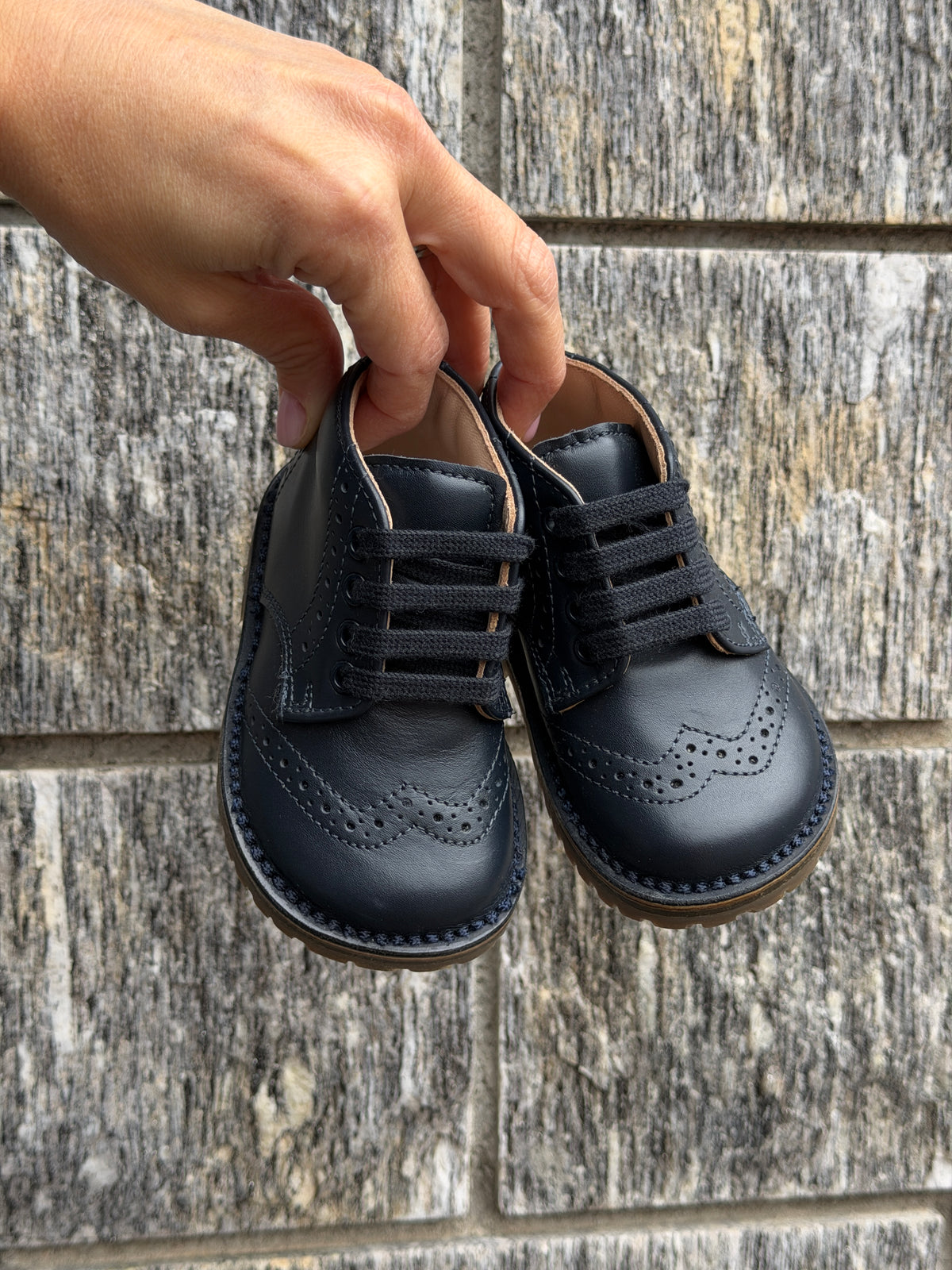 Scarpa Stringata per Bambini modello Inglesina Verdone / Blu