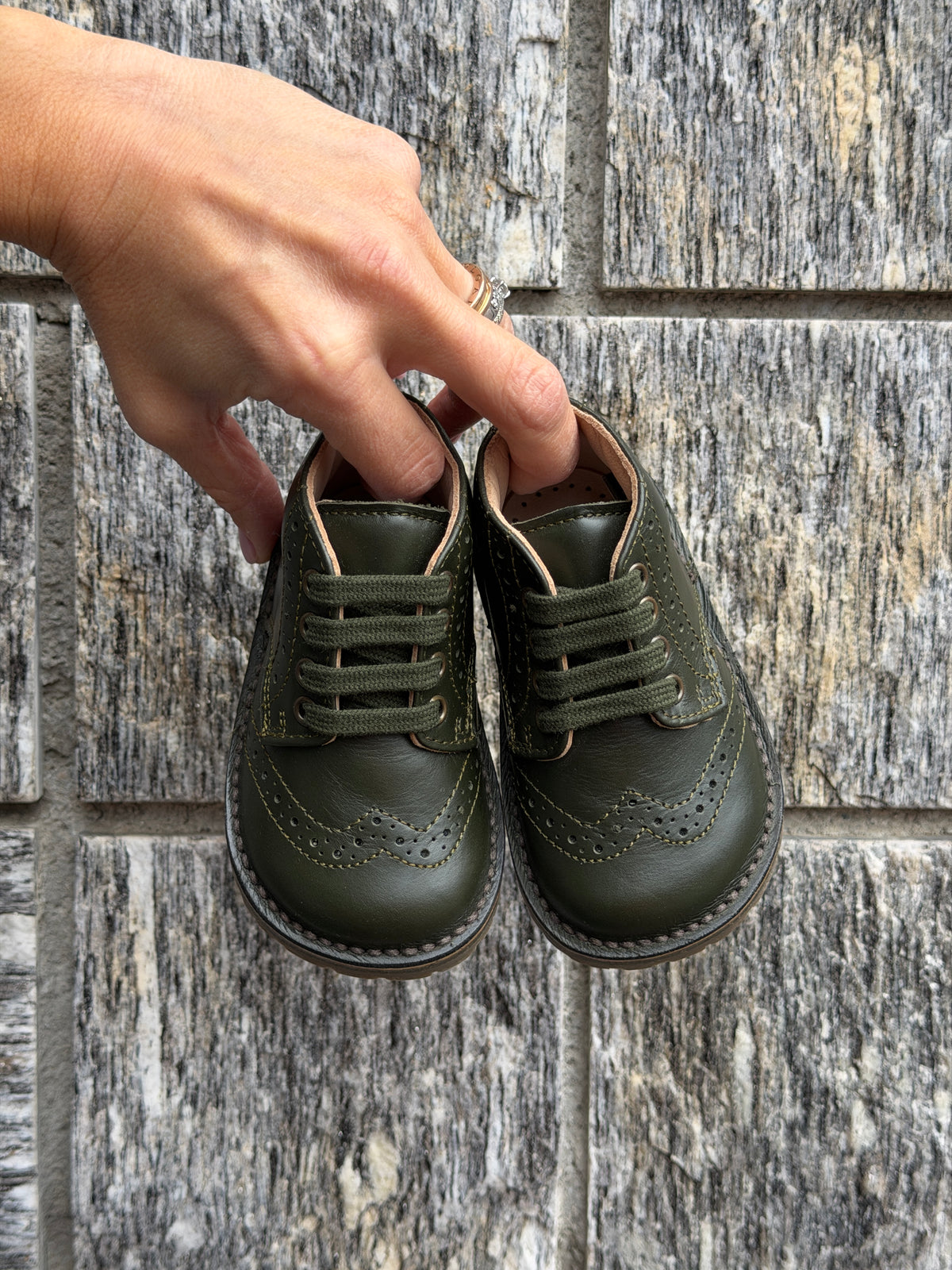Scarpa Stringata per Bambini modello Inglesina Verdone / Blu