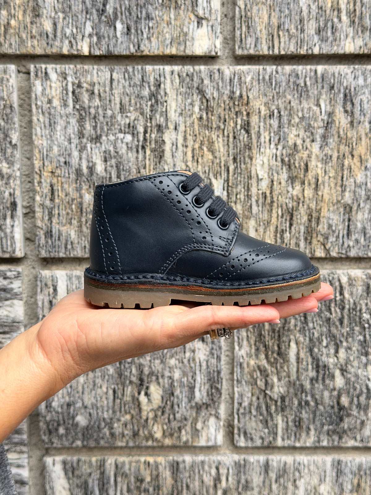 Scarpa Stringata per Bambini modello Inglesina Verdone / Blu