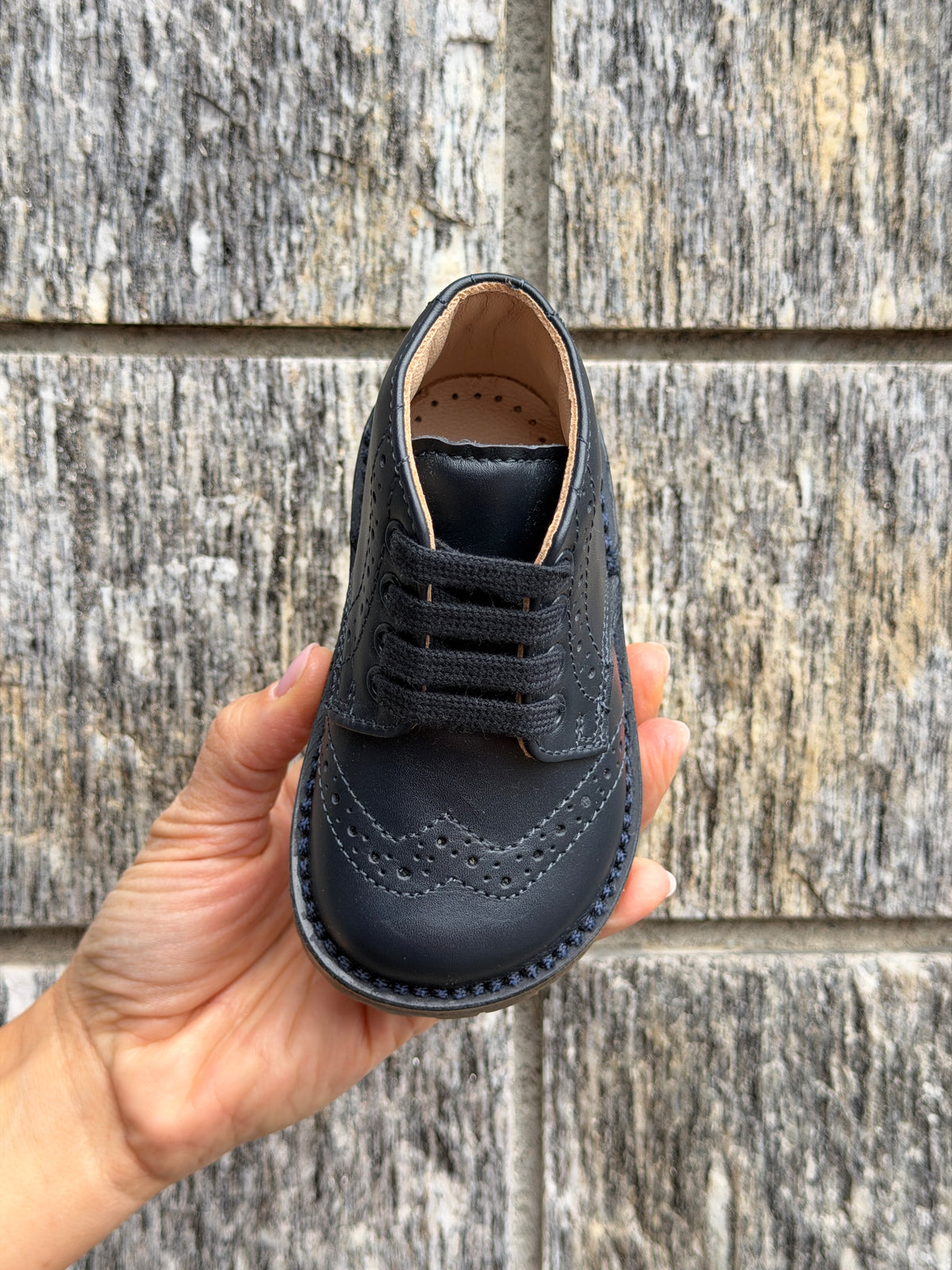 Scarpa Stringata per Bambini modello Inglesina Verdone / Blu