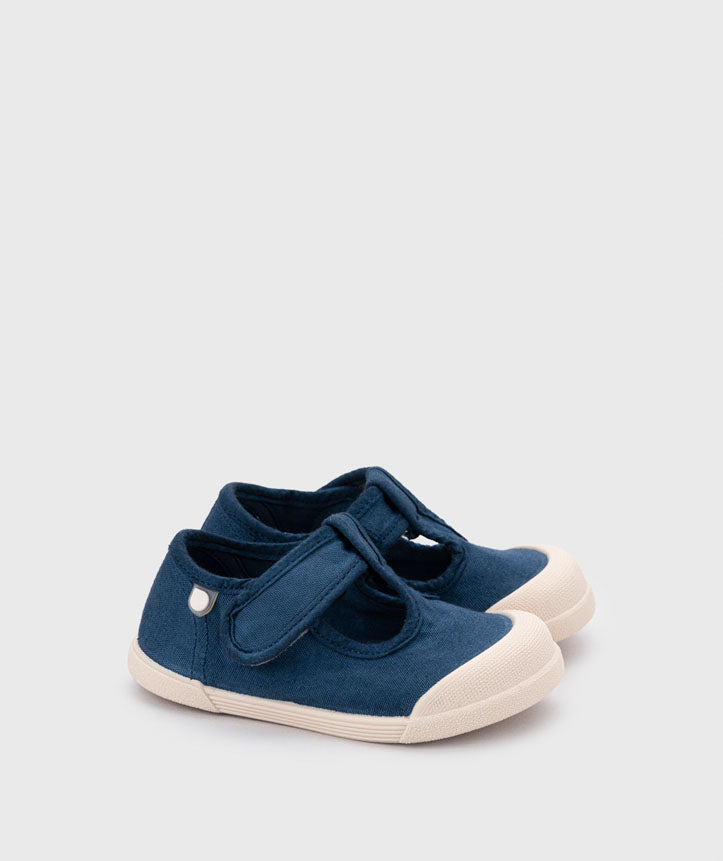 Igor Sneakers in Tela Lona Pepito Barefoot Blu Marino