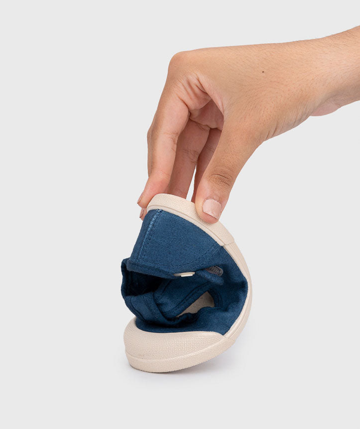 Igor Sneakers in Tela Lona Pepito Barefoot Blu Marino suola flessibile